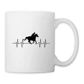Rythme cardiaque - Mug blanc - blanc - Droite
