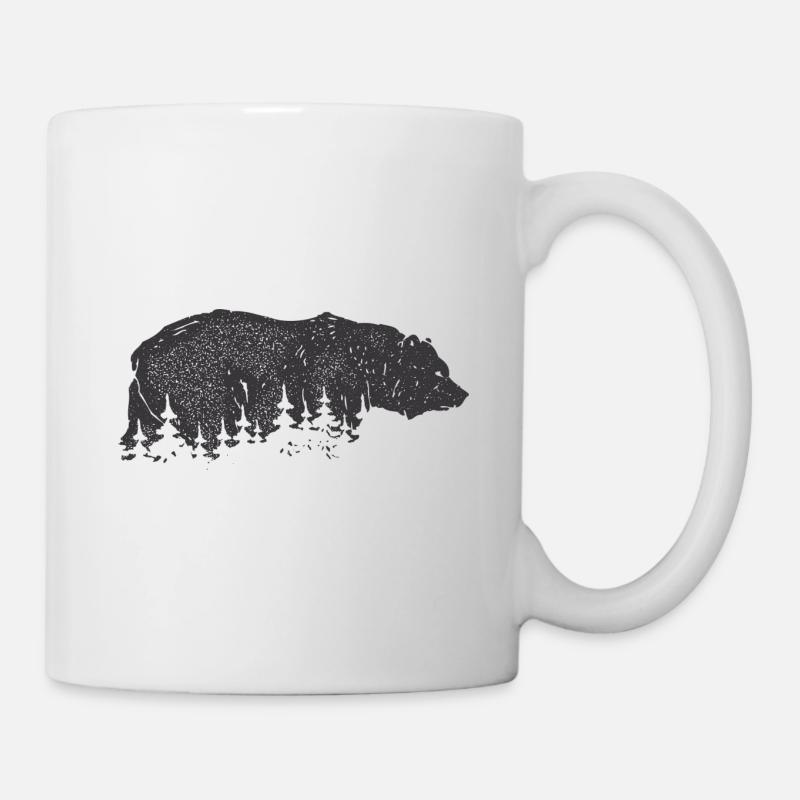 Bear in the forest - Mug - white