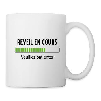 Geek En Cours De Réveil Veuillez Patienter - Mug blanc - blanc - Droite