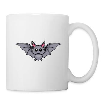 Fledermaus Comic Tier - Tasse - Weiß - Rechts