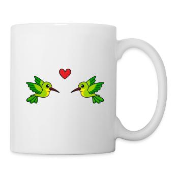 Colibri Comic Couple amour - Mug blanc - blanc - Droite
