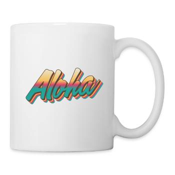 Aloha - Cool Summer Design - Mug - white - Right