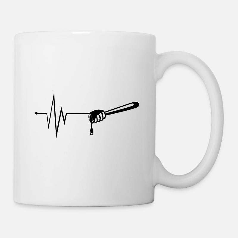 Aiguisier à impulsions de ciseau à bâton - Mug blanc - blanc
