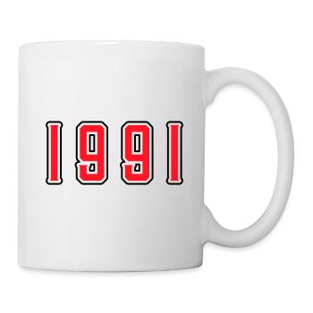 1991 year birthday - Mug - white - Right