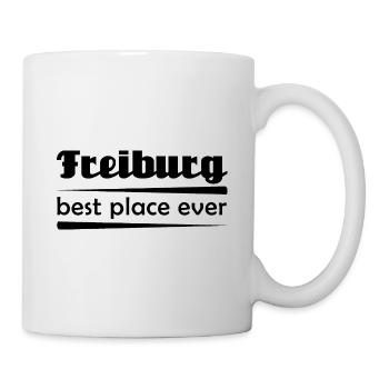 Freiburg - Stadt best place ever - Tasse - Weiß - Rechts