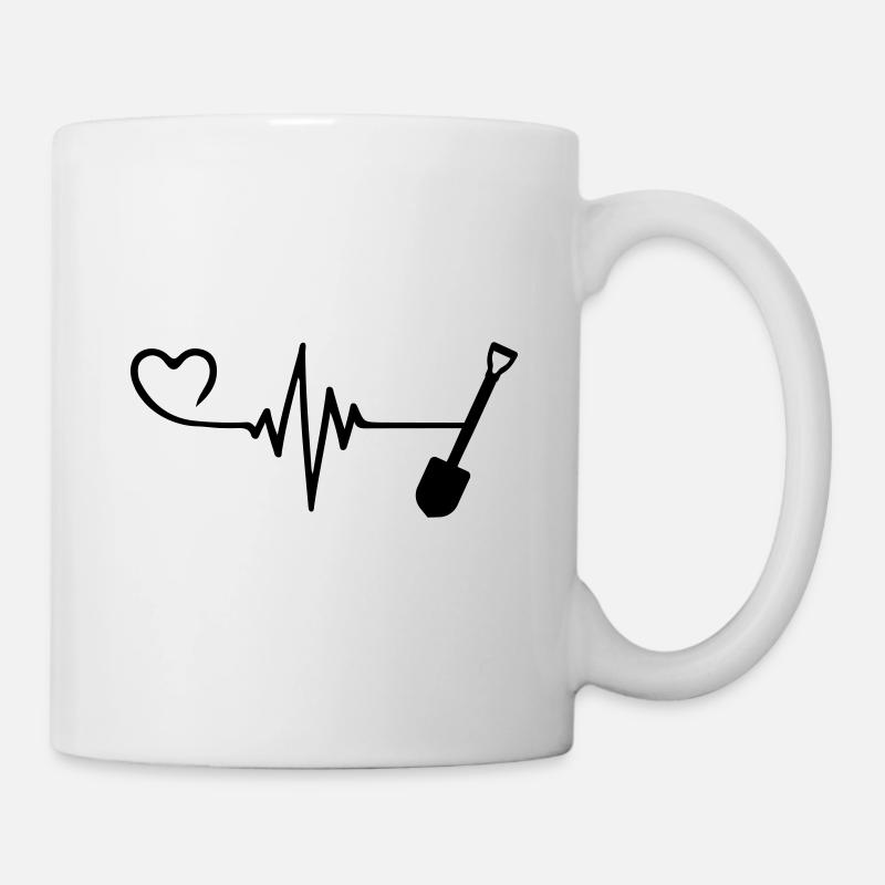 Pelle Pulse Heart Love - Mug blanc - blanc