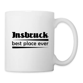 Insbruck - Stadt best place ever - Tasse - Weiß - Rechts