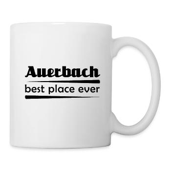 Auerbach - Stadt best place ever - Tasse - Weiß - Rechts