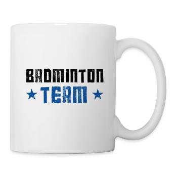 Badminton Team - Tasse - Weiß - Rechts