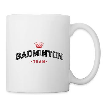Badminton Team - Tasse - Weiß - Rechts
