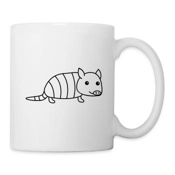 Armadillo Comic Animal - Mug - white - Right