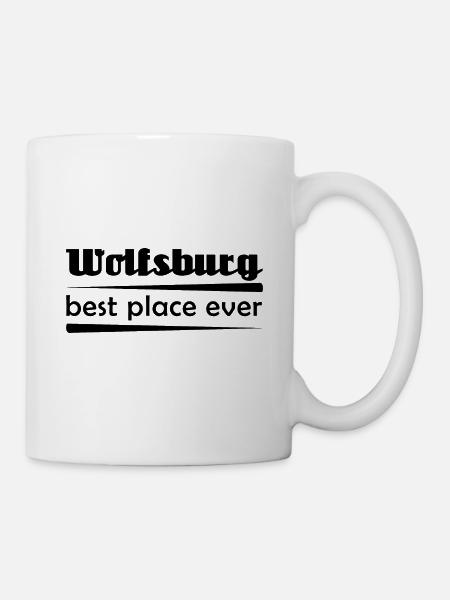 Wolfsburg - Stadt best place ever - Tasse - Weiß