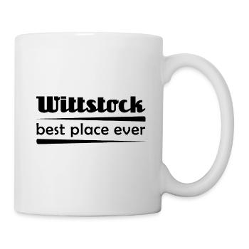 Wittstock - Stadt best place ever - Tasse - Weiß - Rechts