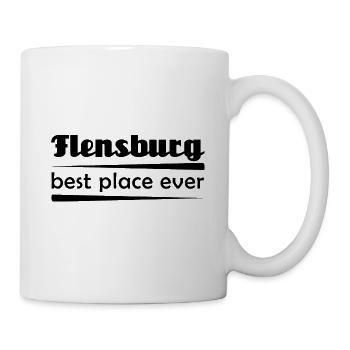 Flensburg - Stadt best place ever - Tasse - Weiß - Rechts