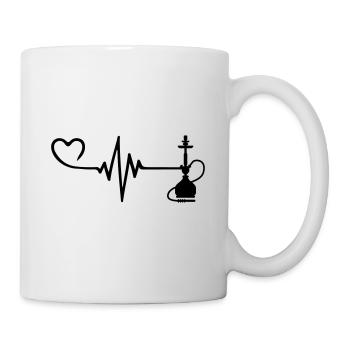 Bong Pulse Heart Love - Mug - white - Right