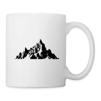 Mountain Silhouette Symbol - Mug - white - Right