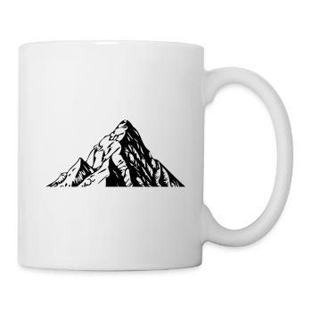 Mountains Silhouette Landscape - Mug - white - Right