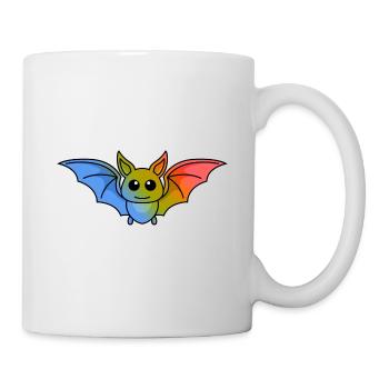 Fledermaus Comic Tier - Tasse - Weiß - Rechts