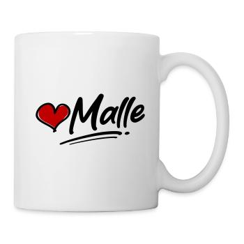 Cœur de Malle - Mug blanc - blanc - Droite