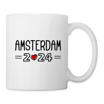 Cœur d’Amsterdam 2024 - Mug blanc - blanc - Droite