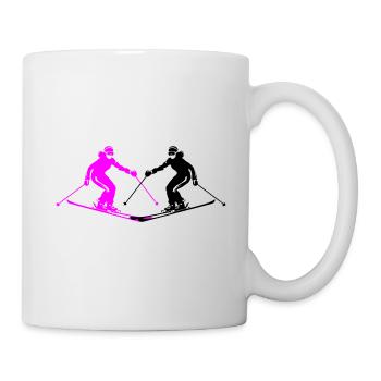 Ski Ski Femme Silhouette - Mug blanc - blanc - Droite
