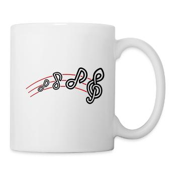 Musical Notes Symbol Music - Mug - white - Right