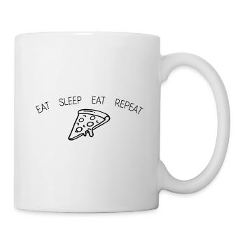 eat sleep eat repeat gift pregnancy - Mug - white - Right