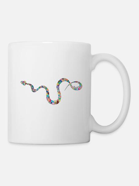 Colorful Snake - Colorful snake - Mug - white