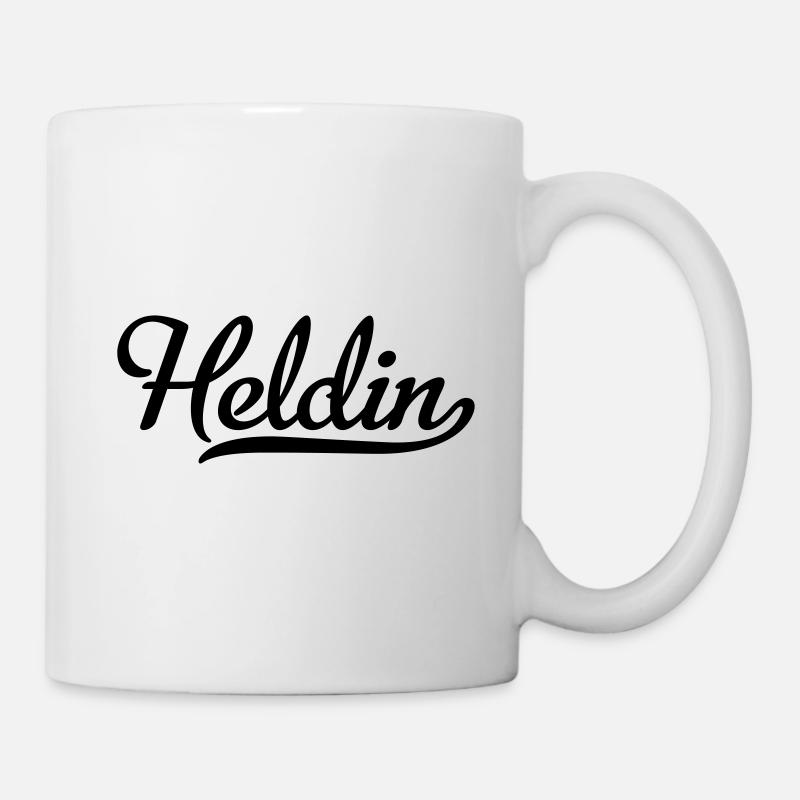 Heldin - Tasse - Weiß