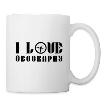 I Love Geography GeographEr Geography - Mug - white - Right