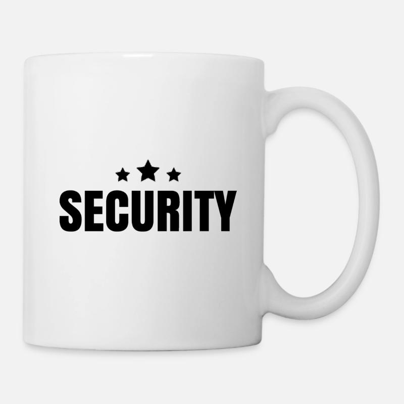 Sicherheit Wachmann Security Sicherheitsdienst - Tasse - Weiß