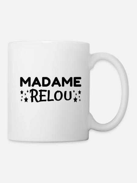 t-shirt humour madame relou - Mug blanc - blanc