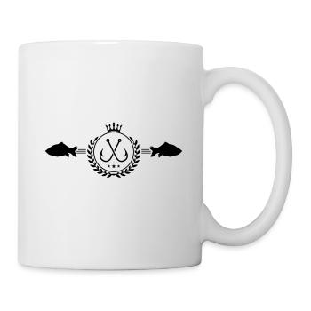 hameçon symbole pêche pêche - Mug blanc - blanc - Droite