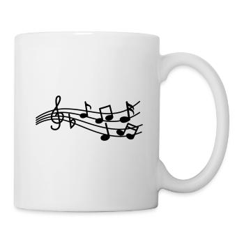Musical notes sign - Mug - white - Right