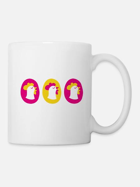 The Eggs of Justine La Poule - Mug - white