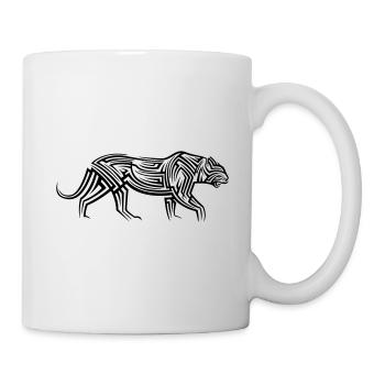 Leopard Tribal Tattoo - Tasse - Weiß - Rechts