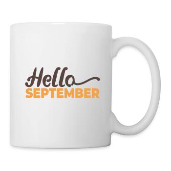 Bonjour Septembre - Septembre Ami Disant - Mug blanc - blanc - Droite