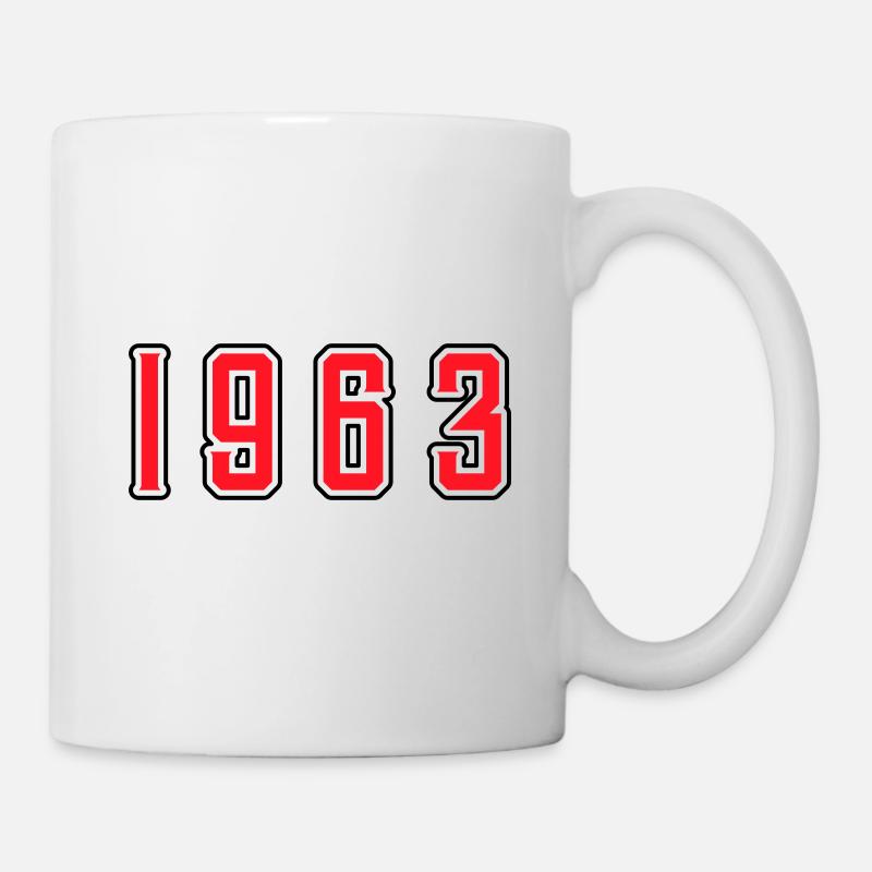 1963 anniversaire - Mug blanc - blanc