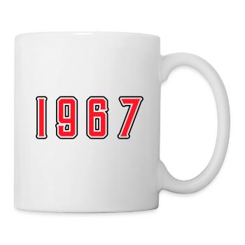 1967 Jahr Geburtstag - Tasse - Weiß - Rechts