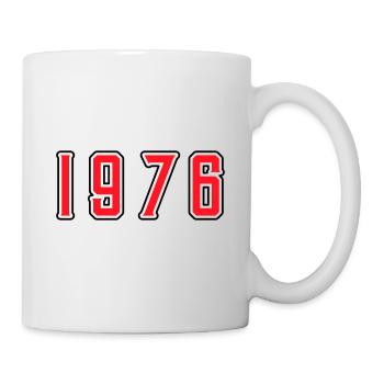 1976 Jahr Geburtstag - Tasse - Weiß - Rechts