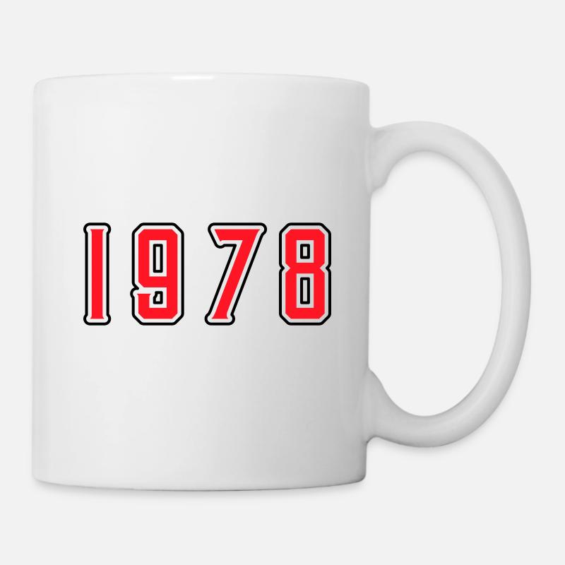 1978 anniversaire - Mug blanc - blanc