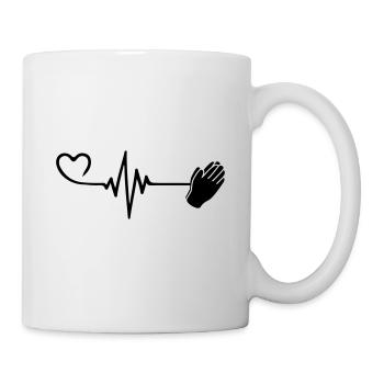 Pouls de prière Amour du cœur - Mug blanc - blanc - Droite