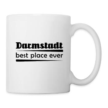 Darmstadt - Stadt best place ever - Tasse - Weiß - Rechts