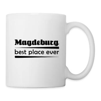 Magdeburg - Stadt best place ever - Tasse - Weiß - Rechts