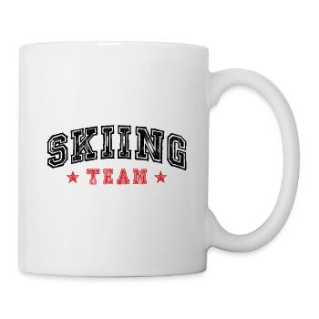 Équipe de ski - Mug blanc - blanc - Droite