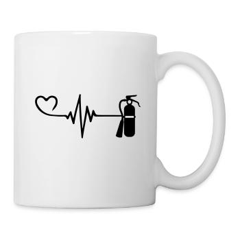 Extincteur Pulse Heart Love - Mug blanc - blanc - Droite