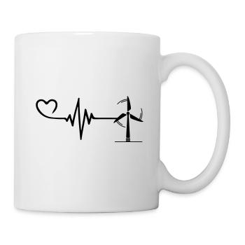 Windmill Pulse Heart Love - Mug - white - Right