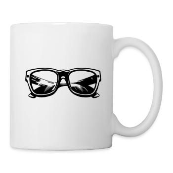 Sonnenbrille Symbol - Tasse - Weiß - Rechts