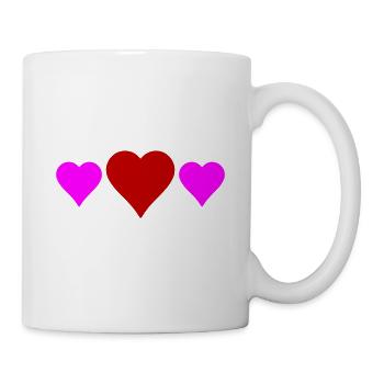 Symbole de l’amour du cœur - Mug blanc - blanc - Droite