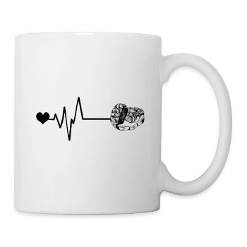 Sushi Puls Herz Liebe - Tasse - Weiß - Rechts